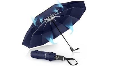 ofertas amazon: paraguas de tejido impermeable y en varios colores.