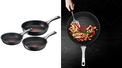 amazon ofertas ultima hora: set de tres sartenes sin PFOA de la marca Tefal