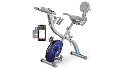 Mejor bicicleta estática plegable que incorpora 16 niveles de resistencia.
