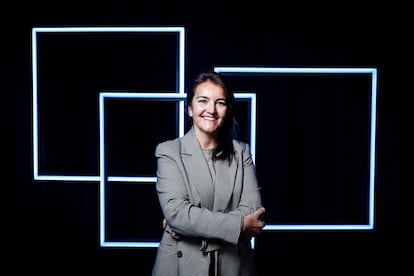 Gema Núñez Ventura, responsable de Relaciones con la Industria Publicitaria en Google España, antes del desayuno de Tendencias en Madrid. 