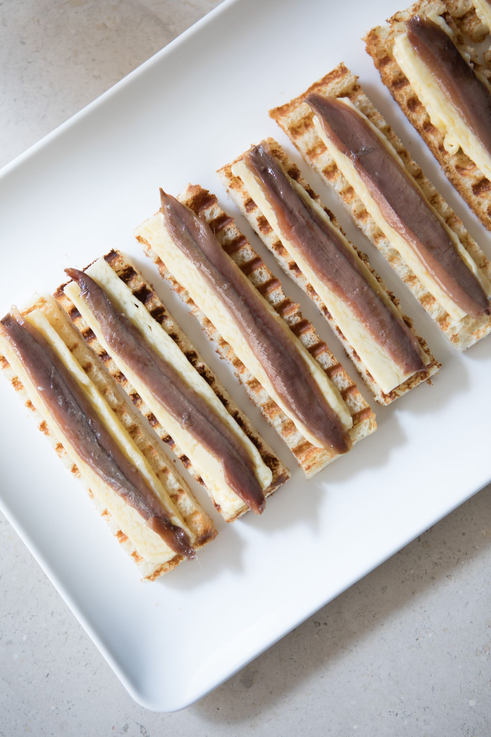 Anchoas con mantequilla Bar Trafalgar