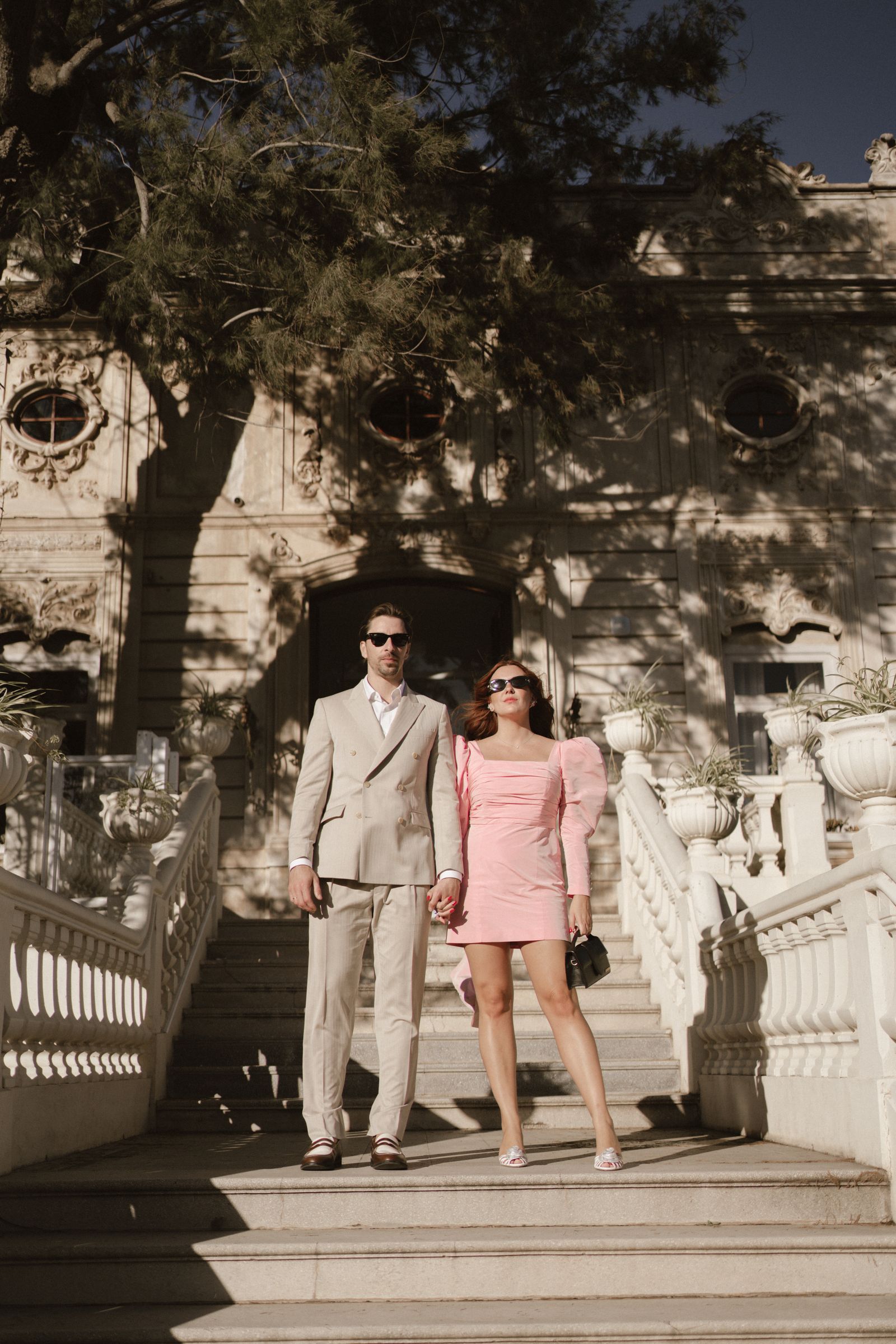 vestido de novia color rosa boda valencia