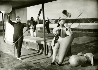 Pantomima Treppenwitz, de Oskar Schlemmer, en 1927. 