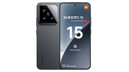 comparativa moviles gama alta: 'smartphone' Xiaomi 15 con funda incluida.