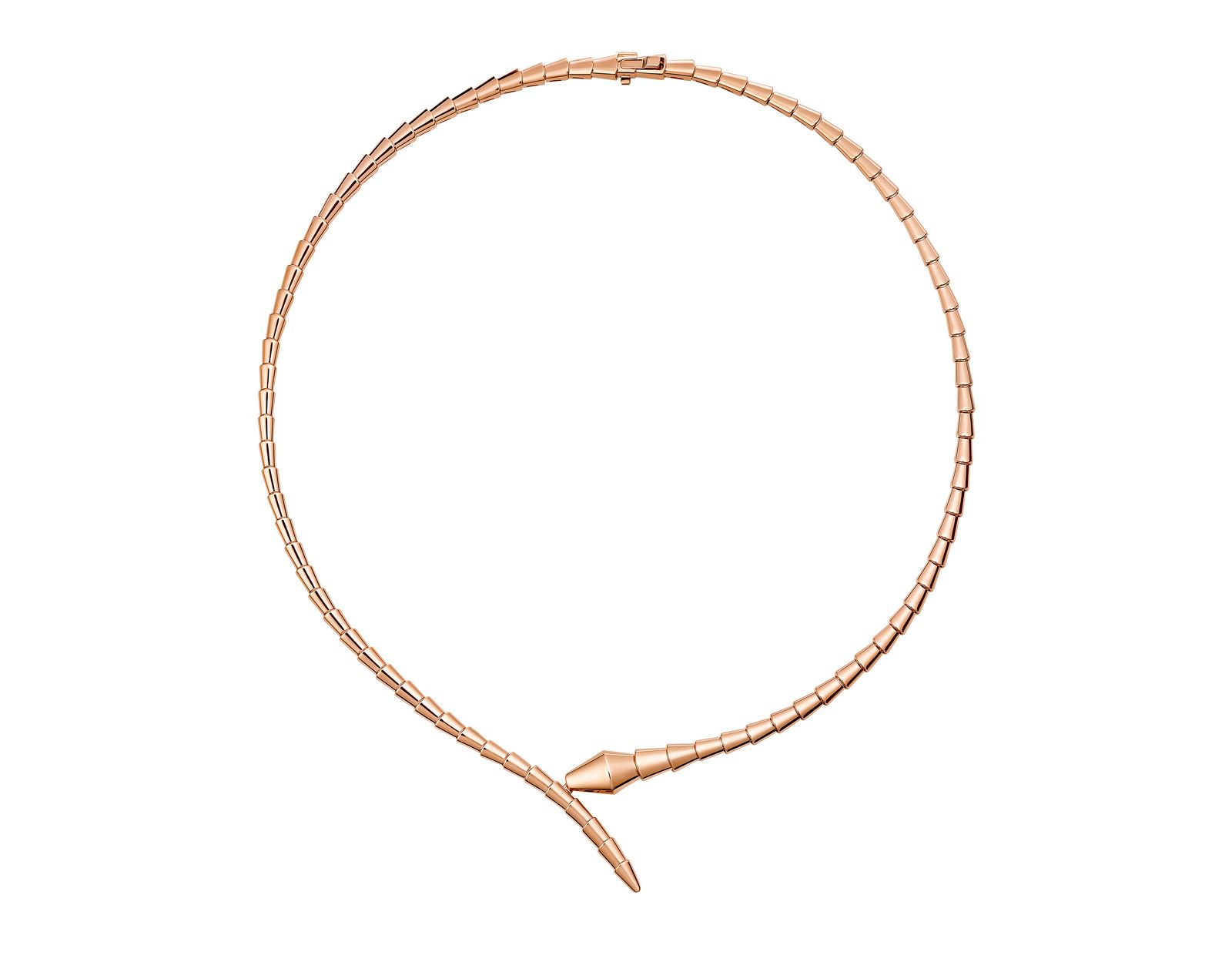 Collar Serpenti de oro rosa de Bulgari.