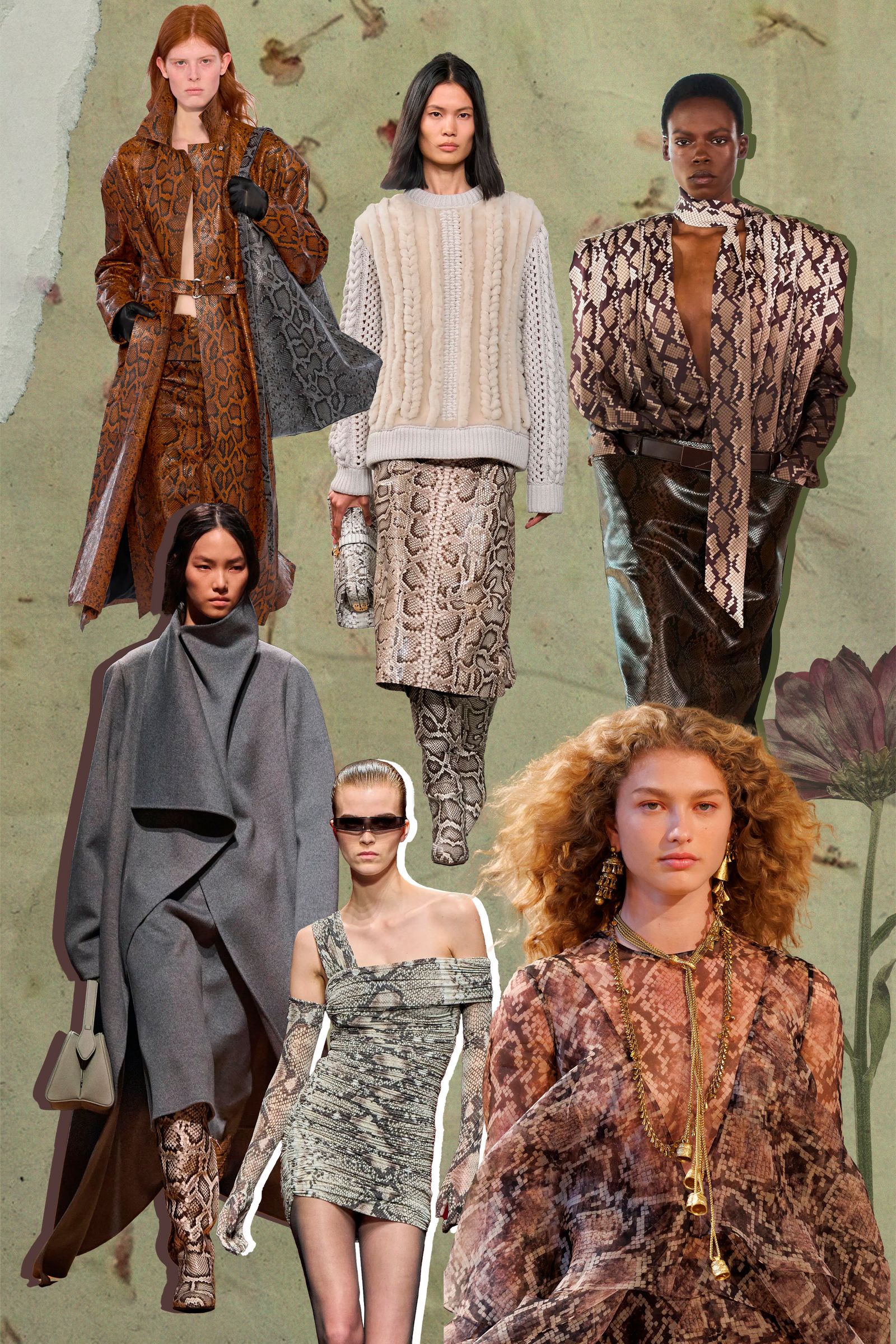 Tendencias en otoño invierno 20252026 estampado serpiente