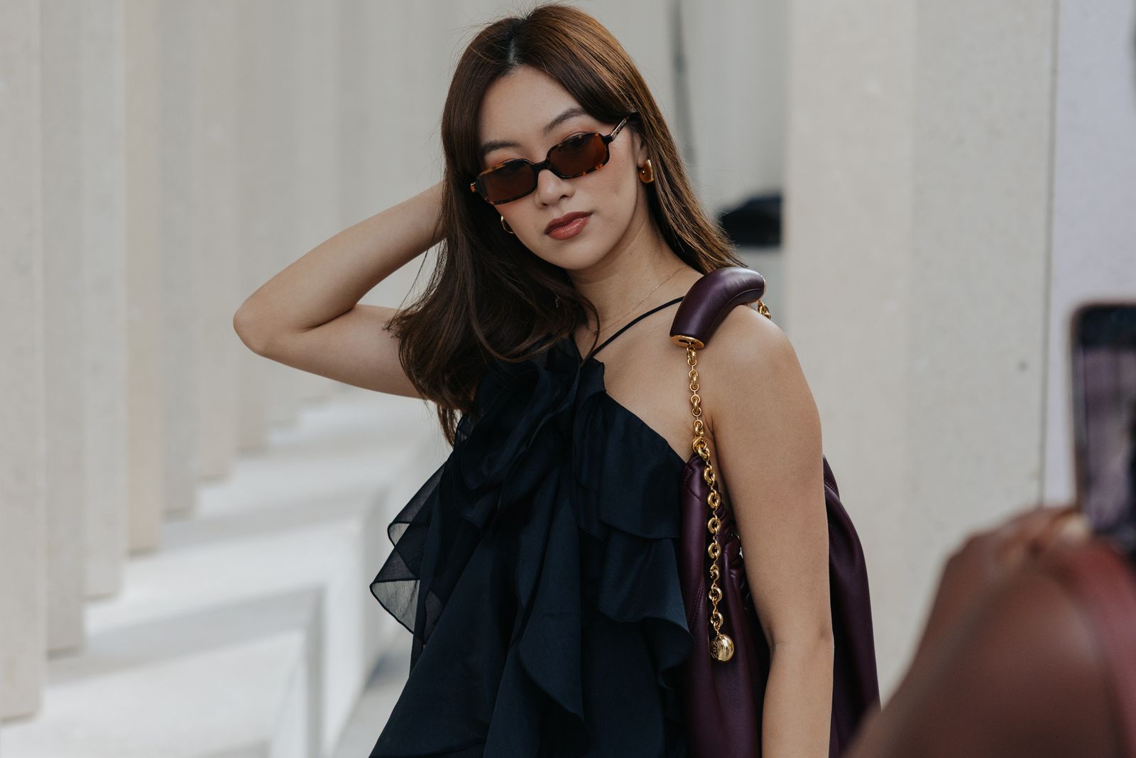 Estilismo creado con uno de los modelos de vestidos fresquitos de primavera