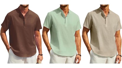 Estas camisas de lino para hombre son superventas en Amazon.