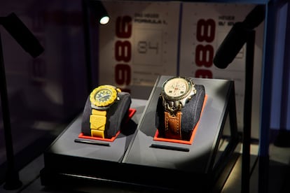 La velada en Casa Capell acogió también una muestra efímera con algunos icónicos cronógrafos de TAG Heuer.