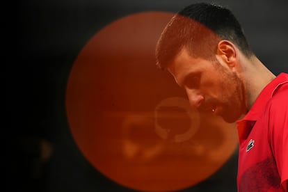 Djokovic, durante el partido contra Zverev