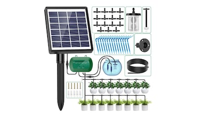 kit solar para riego por goteo que usar en los espacios exteriores del hogar.
