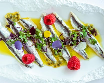 Boquerones del restaurante La Taverna del Mar (S'Agaró, Girona), en una imagen cedida por el establecimiento.