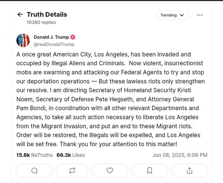 Una de las declaraciones de Donald Trump