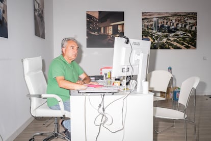 Alberto Sánchez, propietario de la inmobiliaria El Cañaveral. 
