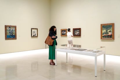 Sala de la exposición 'Óscar Domínguez', en el Museo Picasso Málaga.