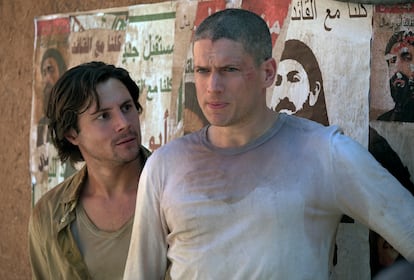 Augustus Prew y Wentworth Miller en la nueva 'Prison Break' emitida en 2016.