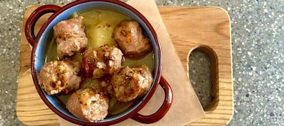 Con patatas para reforzar.