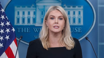 Karoline Leavitt, portavoz de La Casa Blanca, el 19 de junio en Washington. 