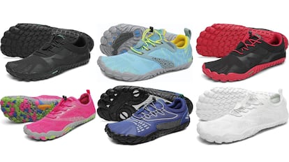Una selección de zapatillas barefoot superventas para mujer y hombre.