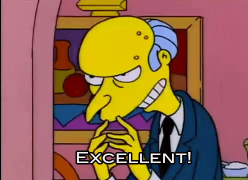 Señor Burns de Los Simpson diciendo que es excelente que los procesadores más modernos y con menos nanómetros ahorren batería.- Blog Hola Telcel 