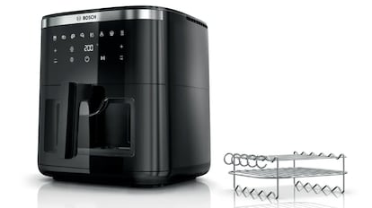 freidora de aire bosch con 7,2 litros de capacidad.