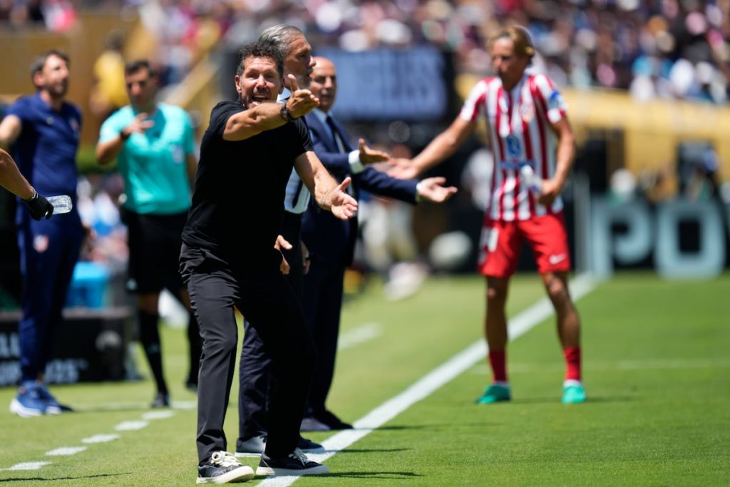 Simeone durante el partido del Mundial de Clubes ante el PSG.
