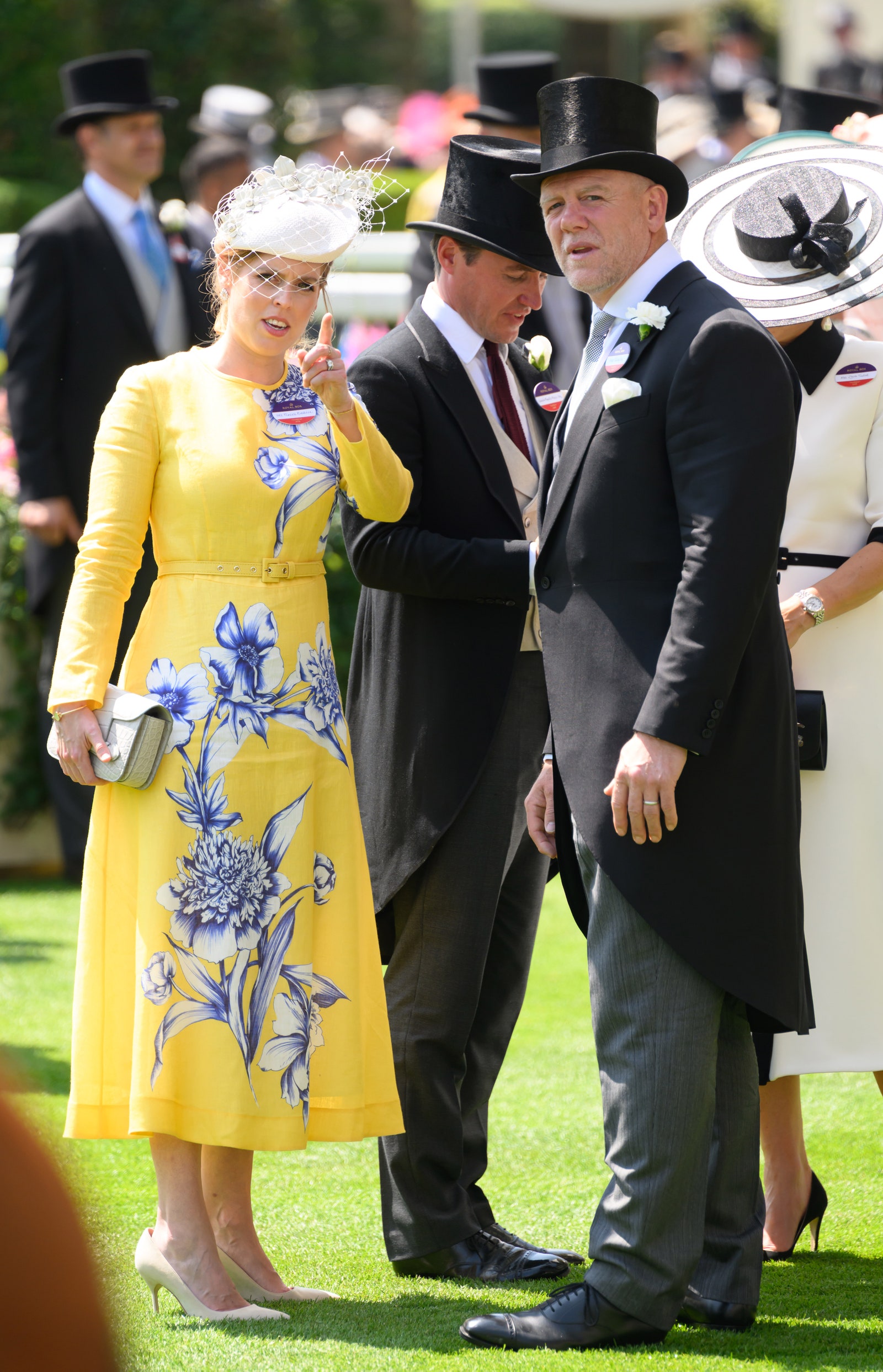 ASCOT ENGLAND  JUNE 19 Princess Beatrice of York and Mike Tindall attend on day three of Royal Ascot at Ascot Racecourse...