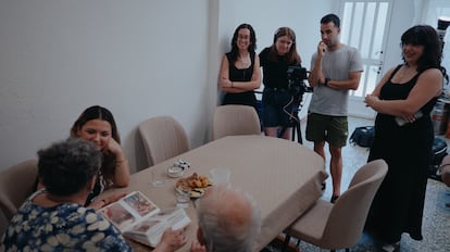 Rodaje de una de las piezas del documental en Valencia. 