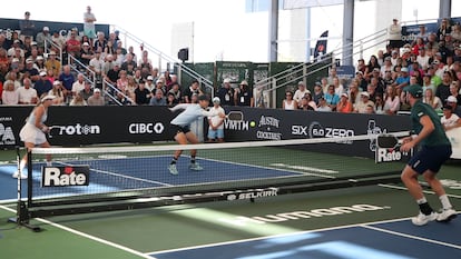 Escena de un partido de ‘pickleball’ en Arizona, en febrero.