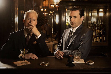John Slattery y Jon Hamm en 'Mad Men'