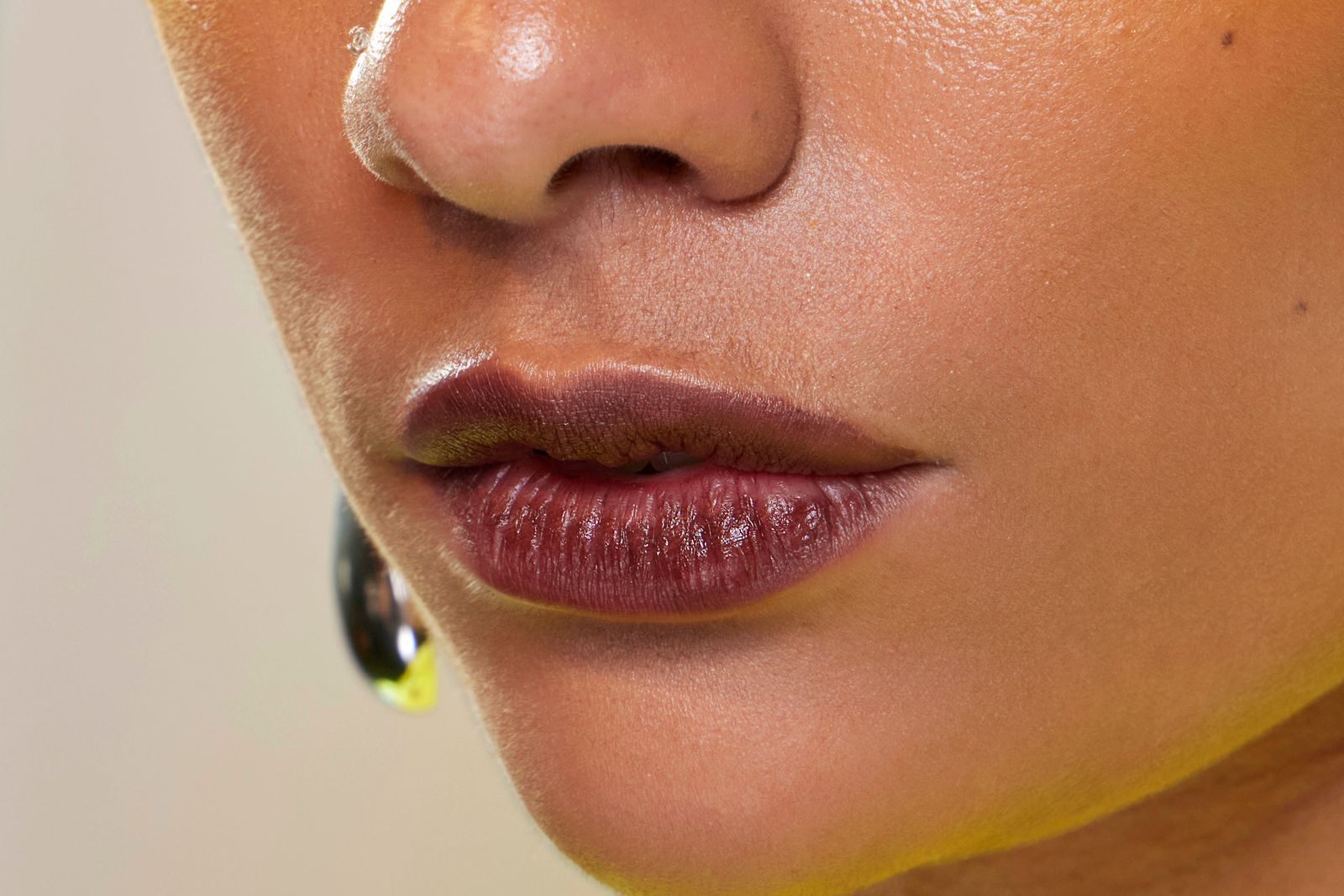 Labios cereza en el desdile de Dur Doux.