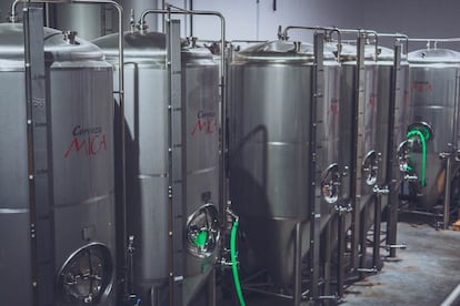 Instalaciones de la cervecería Mica donde se elabora la variedad Sr. Mendrugo
