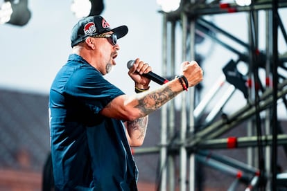 El rapero B-Real en el recital de Cypress Hill en Sevilla. Hoy actúan en el festival madrileño Río Babel. 