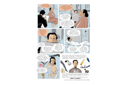 Página del cómic de Salvador Dalí, cedida por Planeta.