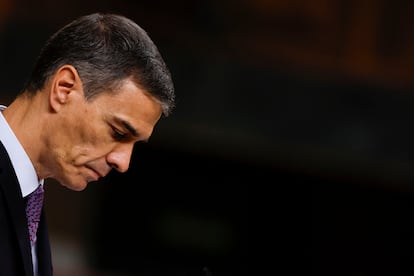 Sánchez interviene en el pleno del Congreso de los Diputados por los casos de corrupción que afectan a Santos Cerdán y José Luis Ávalos, los dos exsecretarios de organización del PSOE.