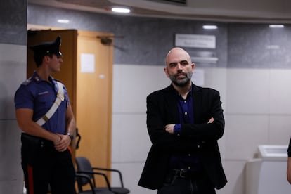 Saviano, antes de la lectura de la sentencia este lunes.