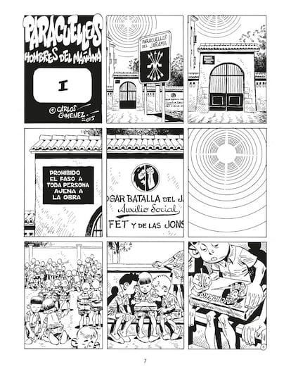 Plancha del cómic 'Paracuellos', de Carlos Giménez.