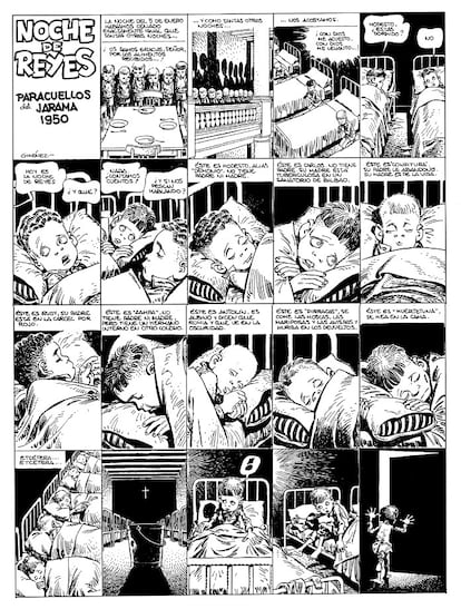 Plancha del cómic 'Paracuellos', de Carlos Giménez.