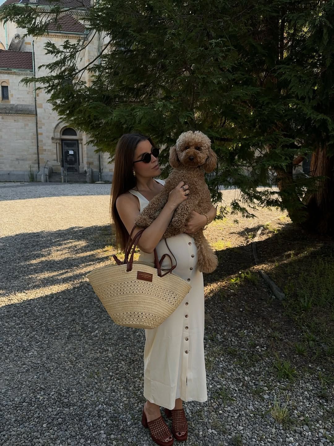 borsa di paglia Sézane