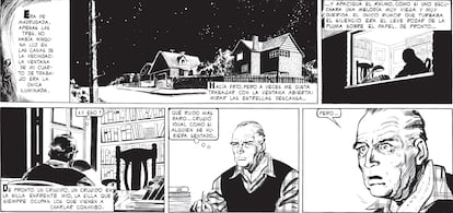 Las primeras cinco viñetas de 'El eternauta', de Héctor Germán Oesterheld y Francisco Solano López.