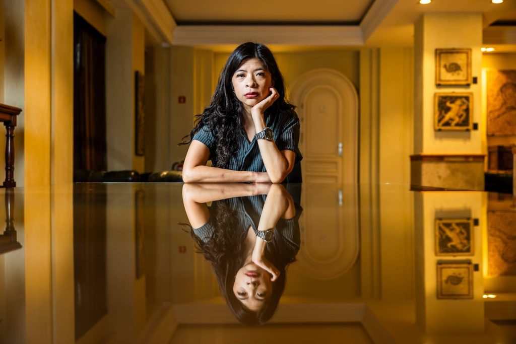 La periodista Patricia Evangelista, en un hotel céntrico, en Madrid.