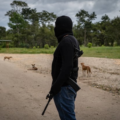 Pobladores de la comunidad Frontera Corozal, en el municipio de Ocosingo, Chiapas