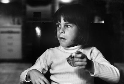 Jamie Lee Curtis, de niña, en los años sesenta.