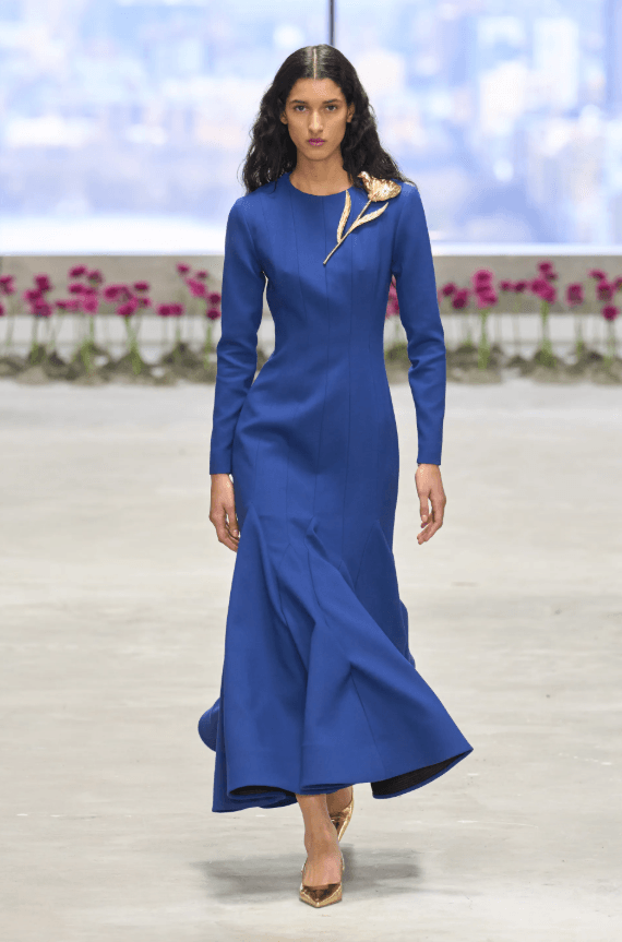 azul elctrico fall carolina herrera