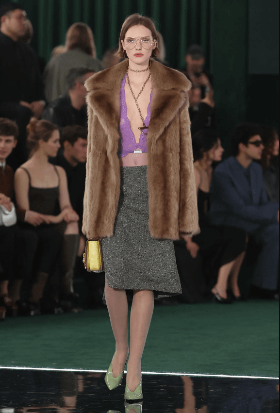 falda lpiz fall gucci