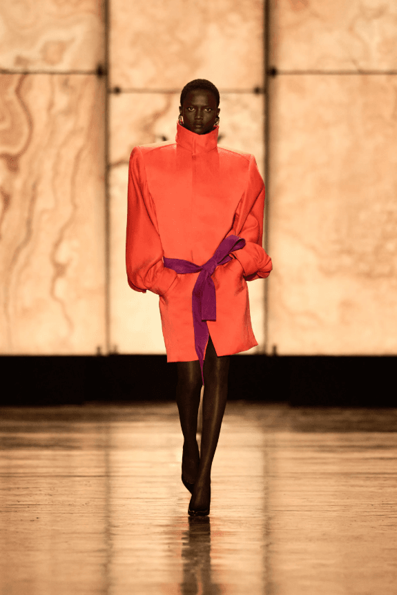 saint laurent fall 2025 ready to wear naranja