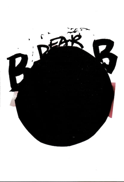 Dibujo-carta de Frederic Amat a Bob Wilson, 1999.