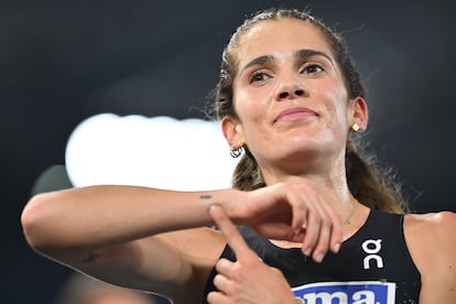 Marta García, en una de las pruebas de la Diamond League de este año.