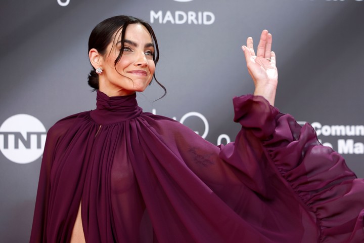La actriz venezolana en la entrega de los Premios Platino realizada en Madrid. EFE
