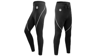 pantalon de neopreno unisex de pernera larga.